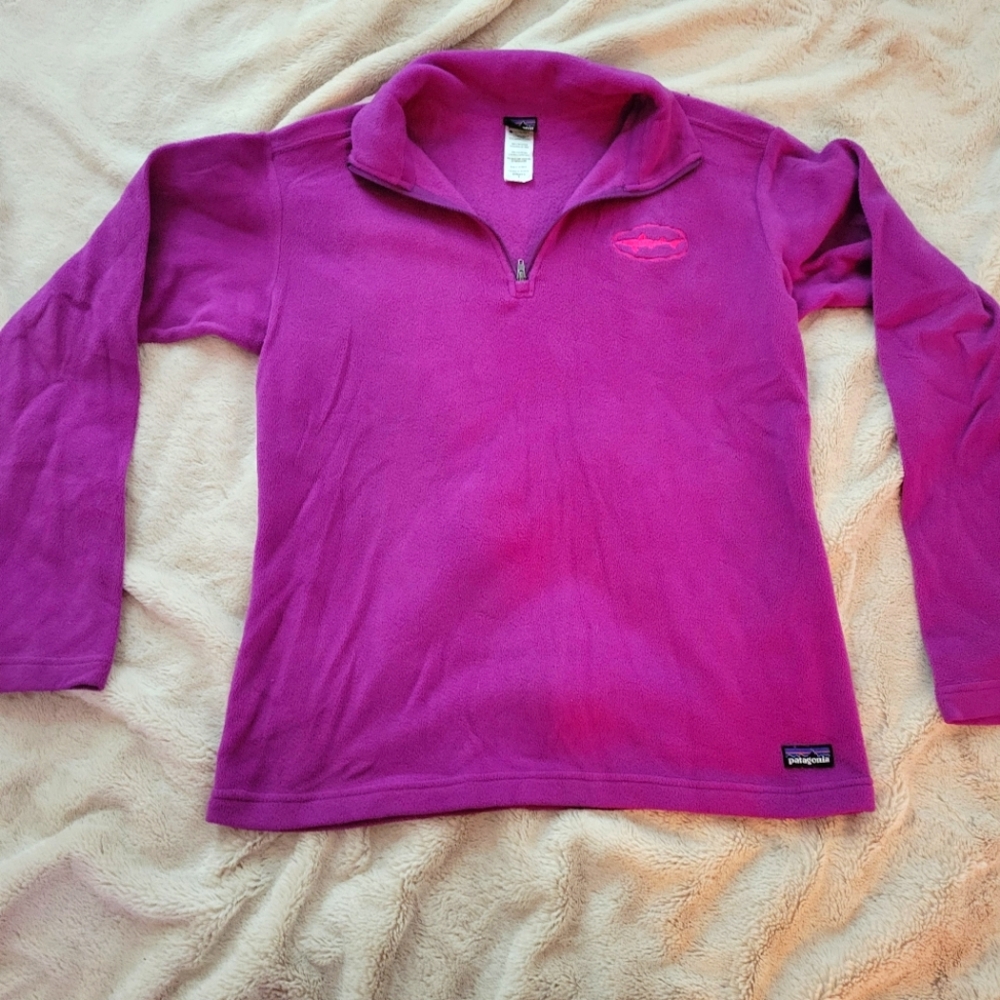 DFH Purple Fleece Quarter Zip Wmn Small